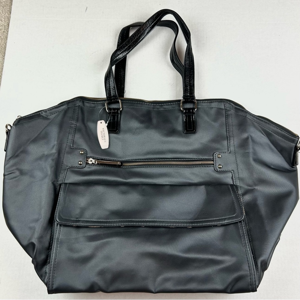 Victoria Secret's Grey & Leopard Print Travel Bag